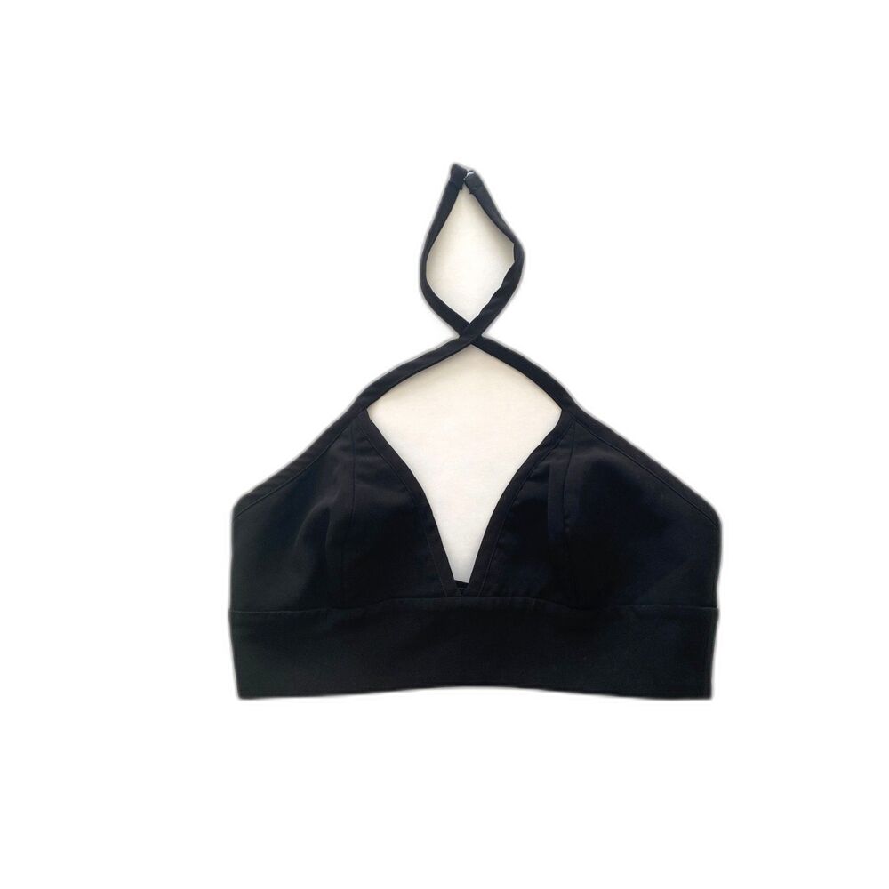 Revolve NBD Black Bikini Halter Choker Top Revolve Size S
